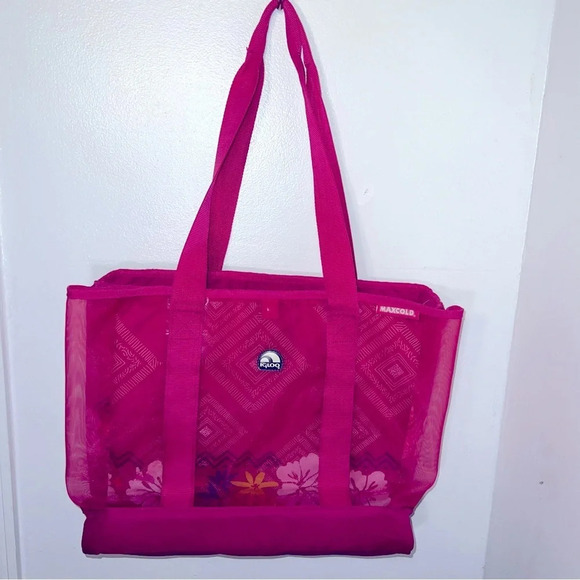 Igloo Maxcold,dual compartment insulated tote bag 18”W x 13”H, outer mesh pouch - Picture 1 of 11